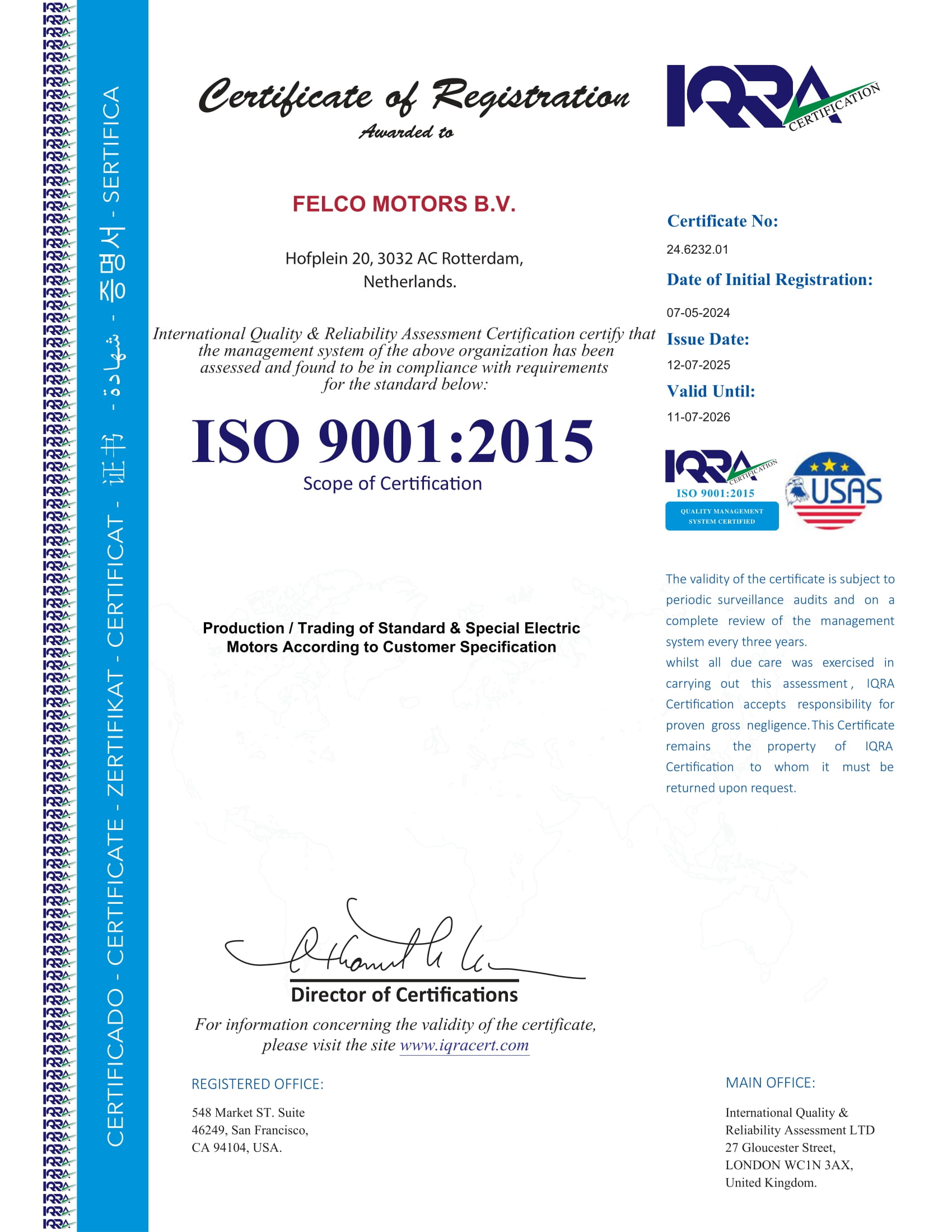 ISO 9001:2015 – Quality Management System